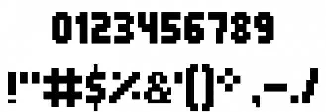 Awesome Regular Font OTHER CHARS
