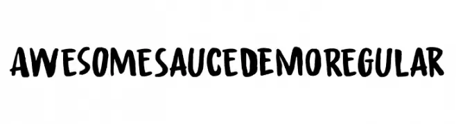 Awesome Sauce DEMO Regular  font caratteri gratis
