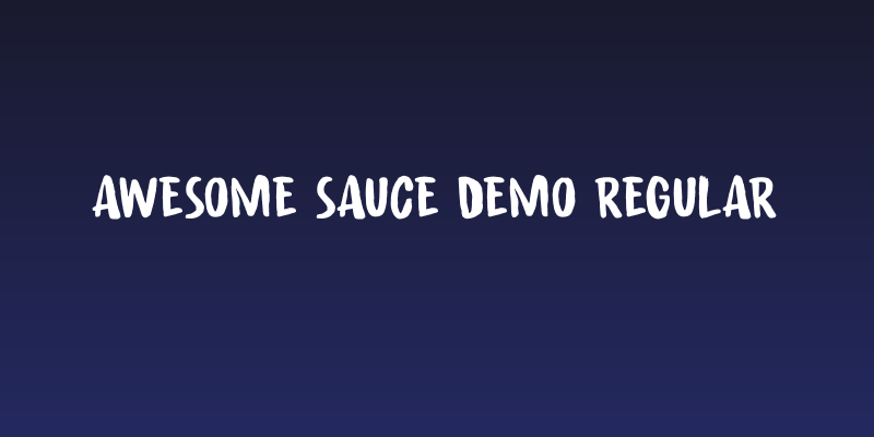 Awesome Sauce DEMO Regular Social Header