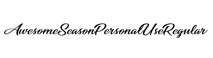 Awesome Season Personal Use Regular  Free Fonts Download