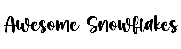 Awesome Snowflakes  baixar fontes gratis