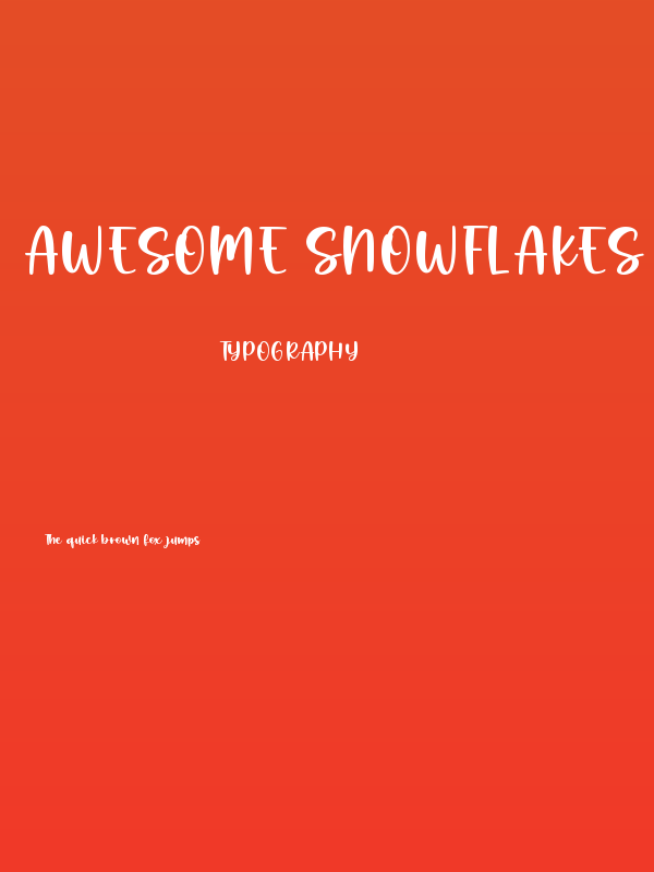 Awesome Snowflakes Poster