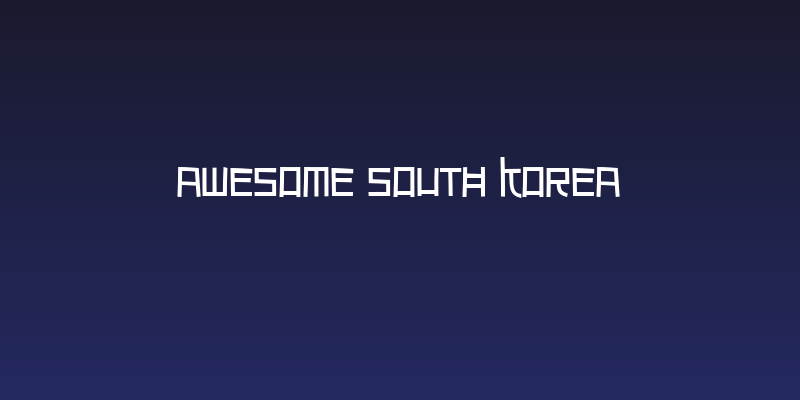 Awesome South Korea Social Header