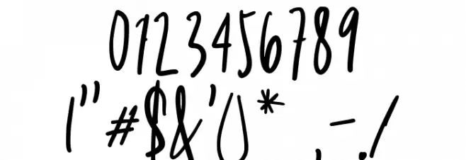 Awesome Sunday Regular Font OTHER CHARS