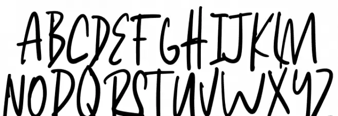 Awesome Sunday Regular Font UPPERCASE