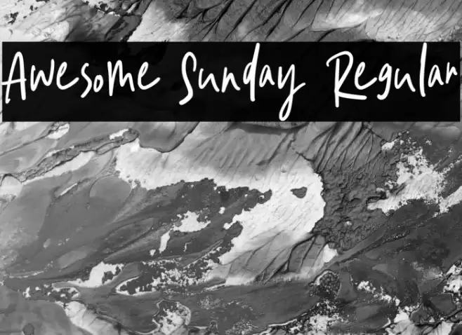 Awesome Sunday Regular Font examples