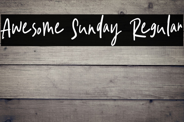 Awesome Sunday Regular Example 3