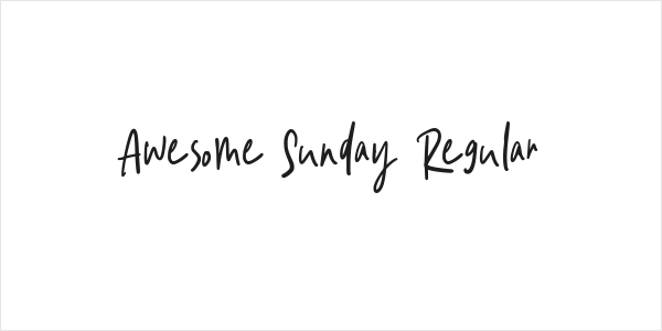 Awesome Sunday Regular Logo