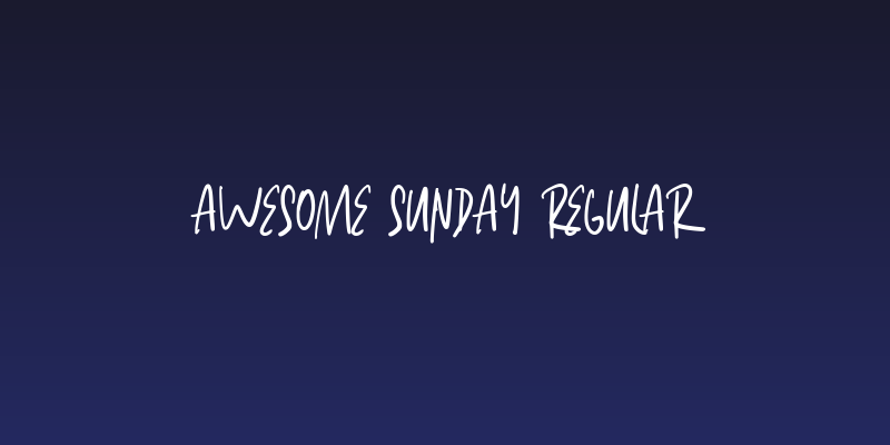 Awesome Sunday Regular Social Header