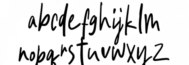 Awesome Sunday Regular Font LOWERCASE