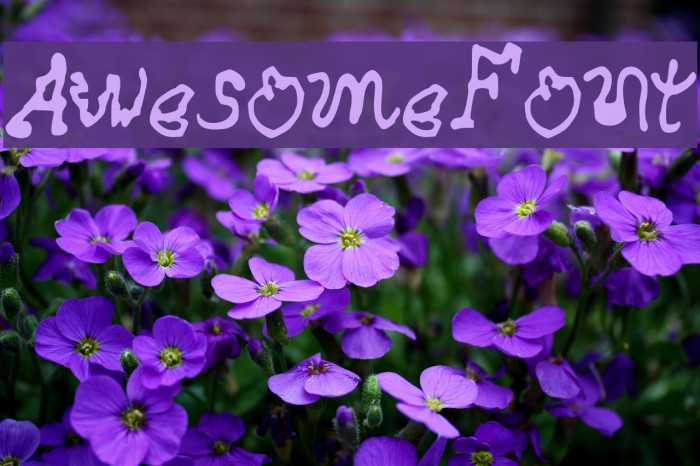 AwesomeFont Font examples