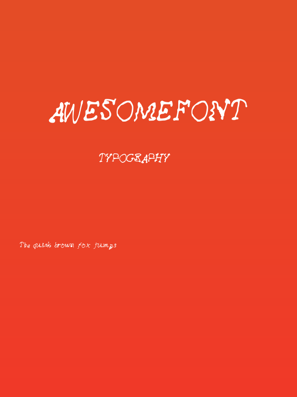 AwesomeFont Poster