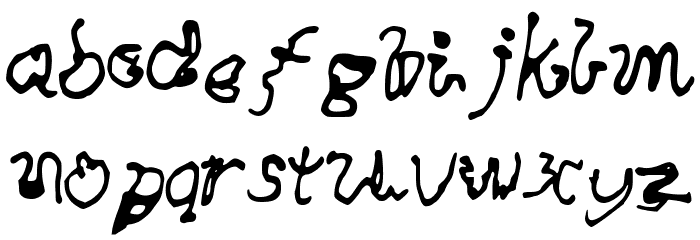 AwesomeFont Font LOWERCASE