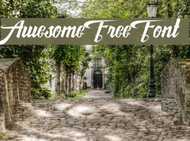 AwesomeFreeFont Example 1