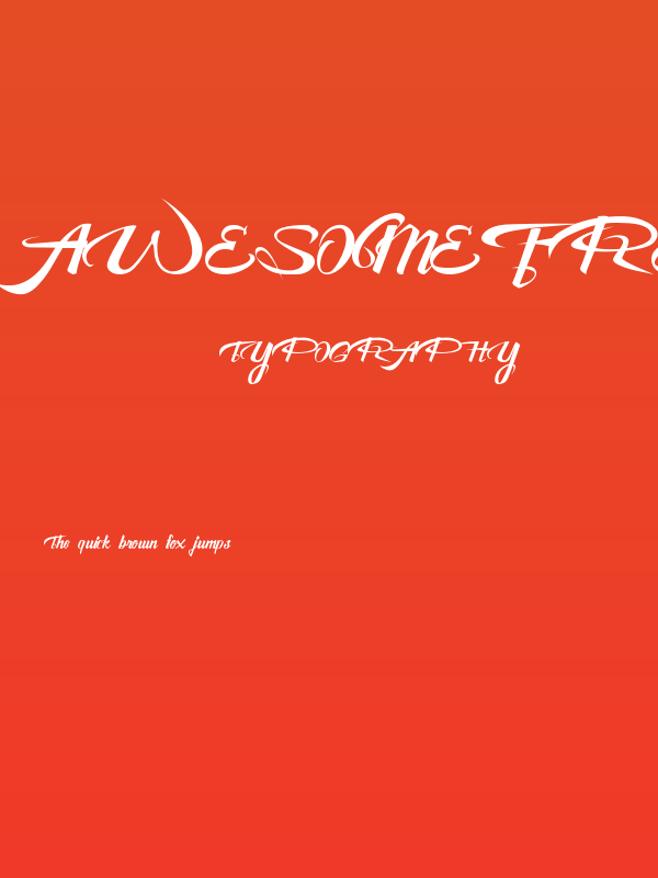 AwesomeFreeFont Poster