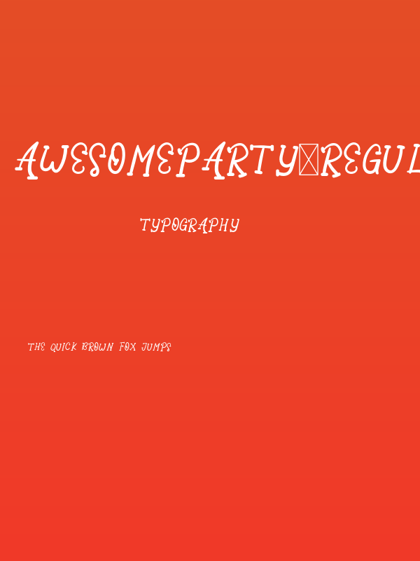 AwesomeParty-Regular Poster