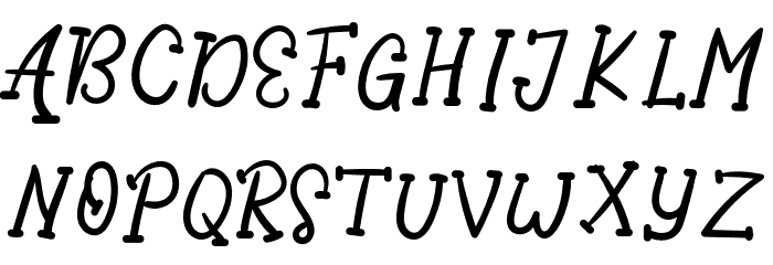 AwesomeParty-Regular Font LOWERCASE