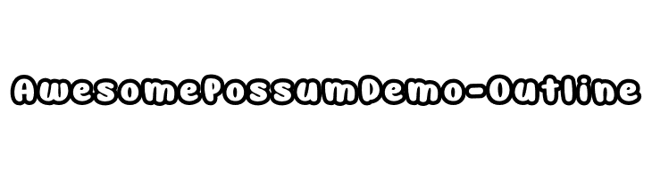 AwesomePossumDemo-Outline  font caratteri gratis