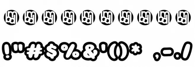 AwesomePossumDemo-Outline Font OTHER CHARS