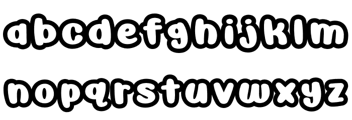AwesomePossumDemo-Outline Fonte MINÚSCULAS
