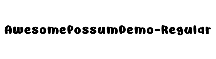 AwesomePossumDemo-Regular  Free Fonts Download