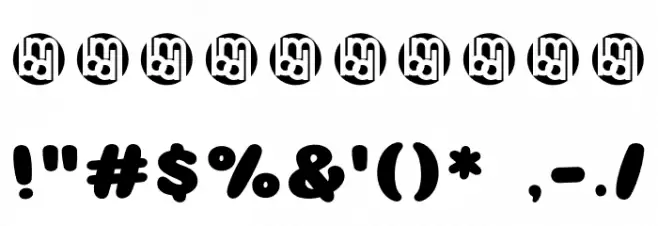 AwesomePossumDemo-Regular フォント その他の文字