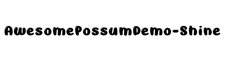 AwesomePossumDemo-Shine  Frei Schriftart Herunterladen
