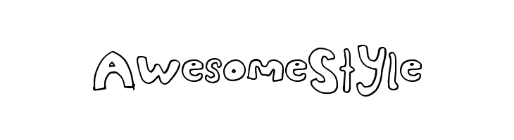 AwesomeStyle  Frei Schriftart Herunterladen