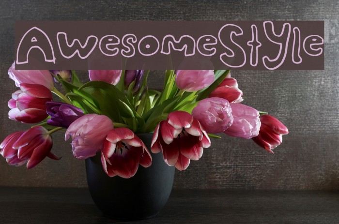 AwesomeStyle Font examples