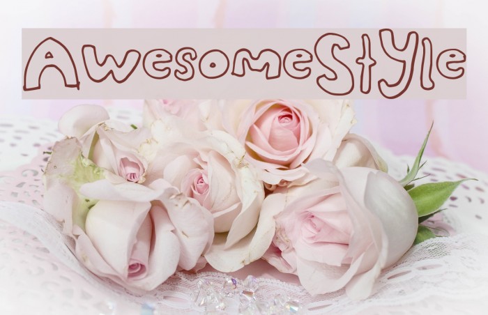 AwesomeStyle Font examples