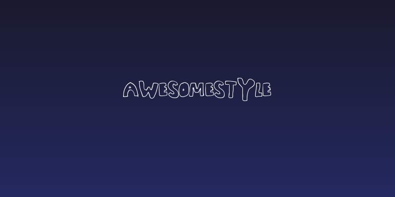 AwesomeStyle Social Header