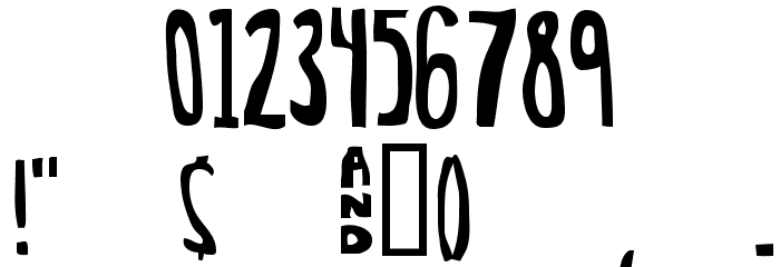 Awkward-Regular Font OTHER CHARS