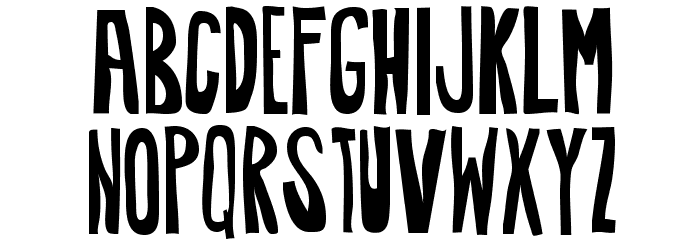 Awkward-Regular Font LOWERCASE
