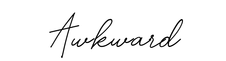 Awkward  免费字体下载