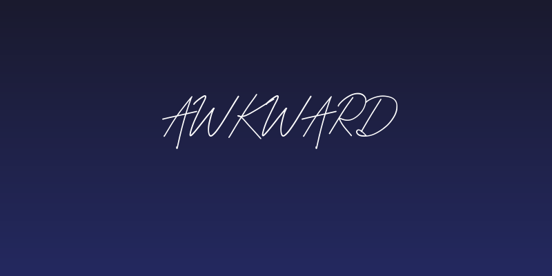 Awkward Social Header