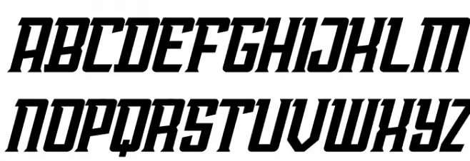AwmU Slant Demo フォント 大文字