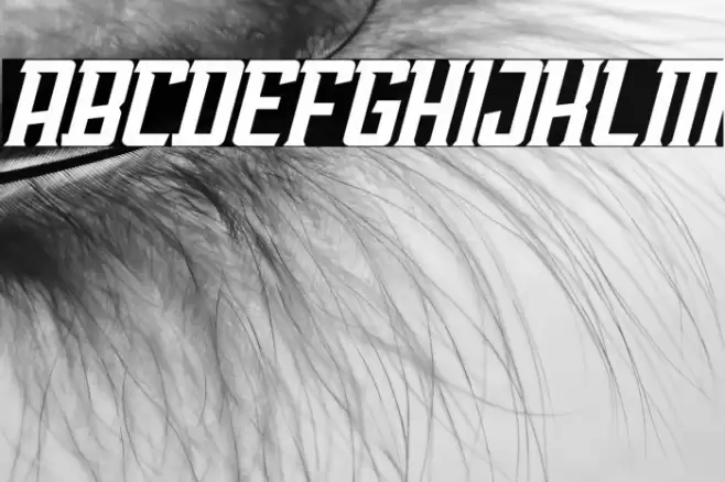 AwmU Slant Demo Font examples