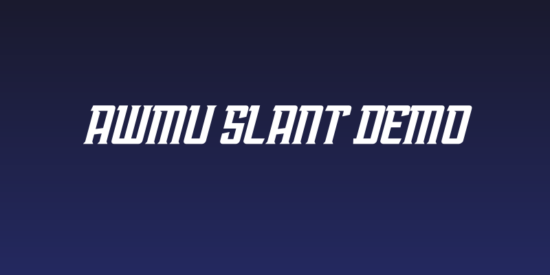 AwmU Slant Demo Social Header