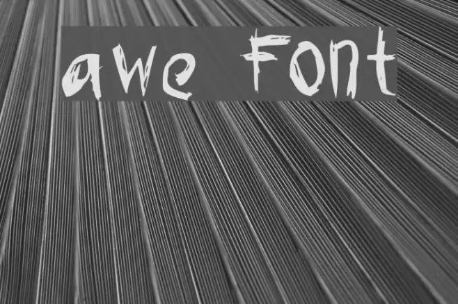 awe Font examples