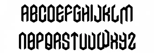 AXE Font Litere mari