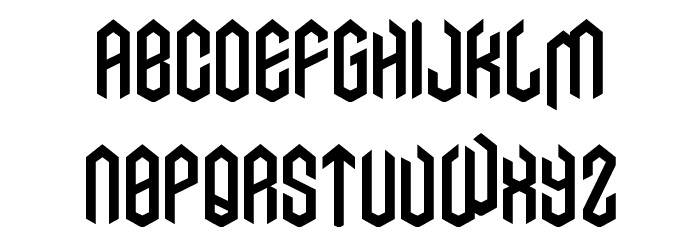 AXE Font LOWERCASE