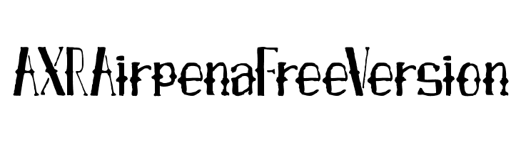 AXRAirpenaFreeVersion  フリーフォントのダウンロード