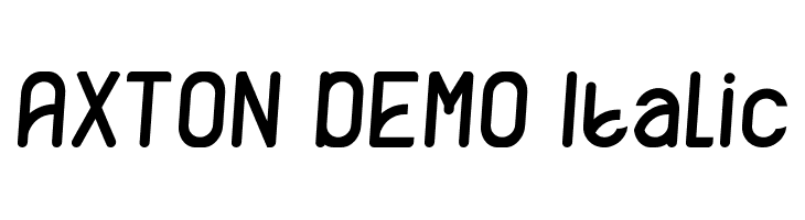 AXTON DEMO Italic  font caratteri gratis