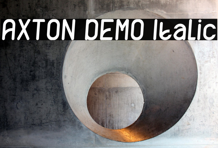 AXTON DEMO Italic Example 2