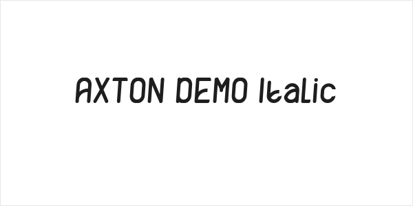 AXTON DEMO Italic Logo