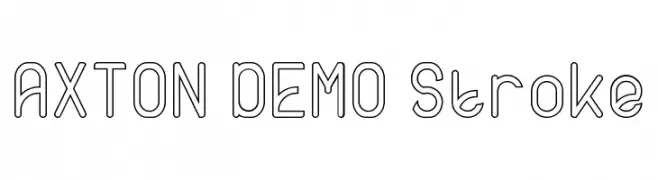 AXTON DEMO Stroke  Fuentes Gratis Descargar