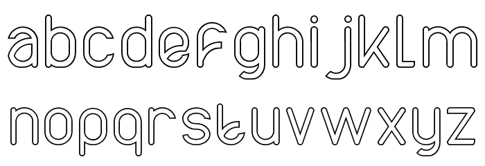 AXTON DEMO Stroke Font LOWERCASE