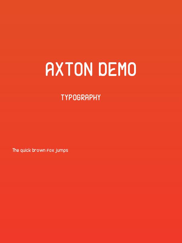 AXTON DEMO Poster