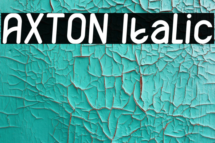 AXTON Italic Font examples