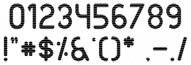 AXTON Line Font OTHER CHARS
